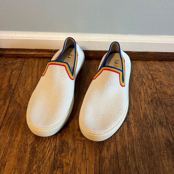 Rothy’s Women’s Rainbow Limited Edition The Slip On Sneakers - Picture 2 of 8